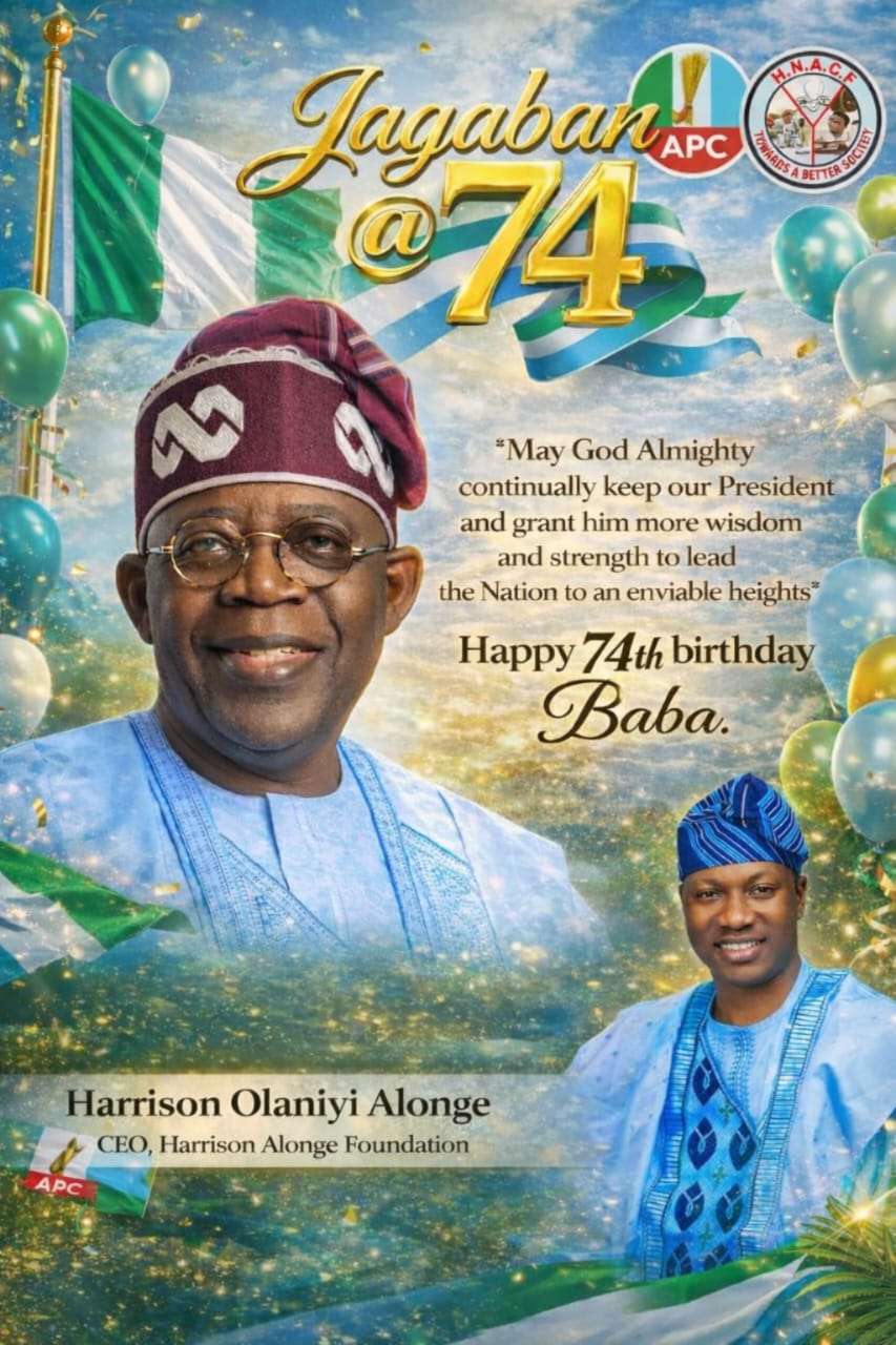 Harrison Alonge felicitates President Bola Tinubu at 74, prays for renewed strength, greater development in Nigeria
