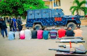 APC Primary: Ekiti police arrests 11 suspected political thugs, recovers arms, operational vehicles