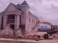 Govt Demolishes Building Used As Criminal Hideout, Arms Storehouse