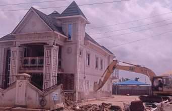 Govt Demolishes Building Used As Criminal Hideout, Arms Storehouse