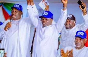 2027: APC Unveils Senator Sharafadeen Alli as Oyo Governorship Candidate, Names Adesoji Adedeji Running Mate