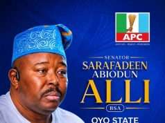 Senator Sarafadeen Alli’s Emergence: A Call to Rebuild Oyo APC for 2027 success By B. Aderemi Ogundele
