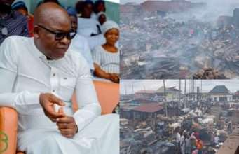 Okanlomo Oodua, Chief Jubril Dotun Sanusi Donates ₦10 Million to Bode Market Fire Victims