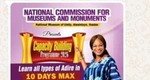 National Museum of Unity to Begin 2026 Adire Training on August 10, to Boost Fabric Production, Promote Self-RelianceÂ